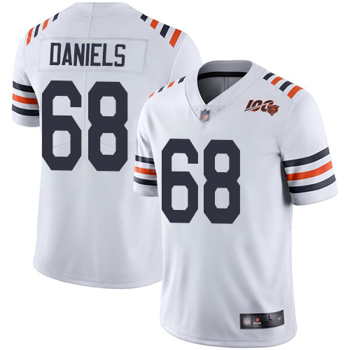 Chicago Bears #68 James Daniels White Alternate Men's Stitched Vapor Untouchable Limited 100th Season Jersey Men's