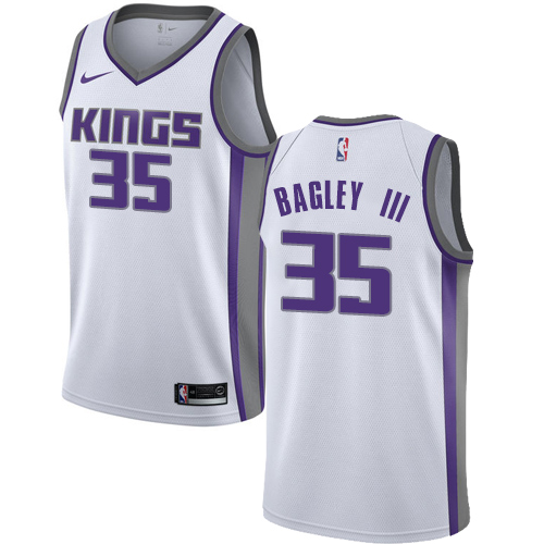 Sacramento Kings #35 Marvin Bagley III White Youth Swingman Association Edition Jersey Youth