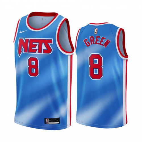 Brooklyn Nets #8 Jeff Green Blue Swingman Classic Edition Jersey Mens