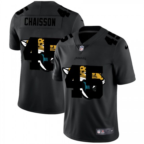 Jacksonville Jacksonville Jaguars #45 K'Lavon Chaisson Men's Team Logo Dual Overlap Limited Jersey Black Men's