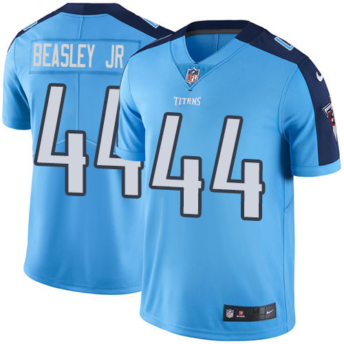 Tennessee Titans #44 Vic Beasley Jr Light Blue Youth Stitched Limited Rush Jersey Youth