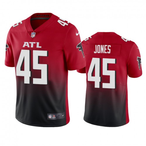 Atlanta Atlanta Falcons #45 Deion Jones Men's Red 2nd Alternate 2020 Vapor Untouchable Limited Jersey Men's