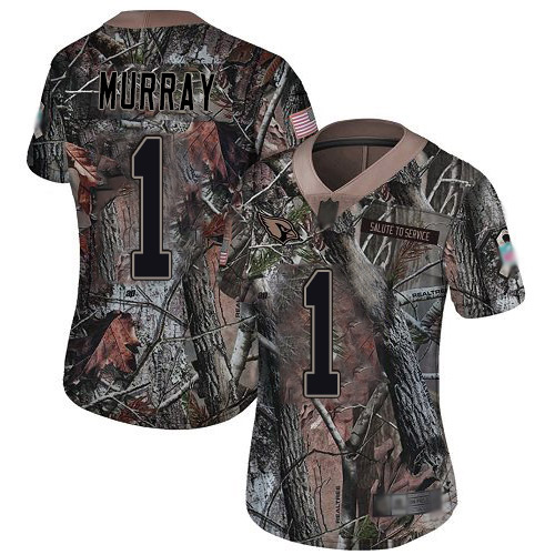 Cardinals #1 Kyler Murray Camo Women's Stitched Limited Rush Realtree Jersey