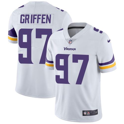 Minnesota Vikings #97 Everson Griffen White Men's Stitched Vapor Untouchable Limited Jersey Men's