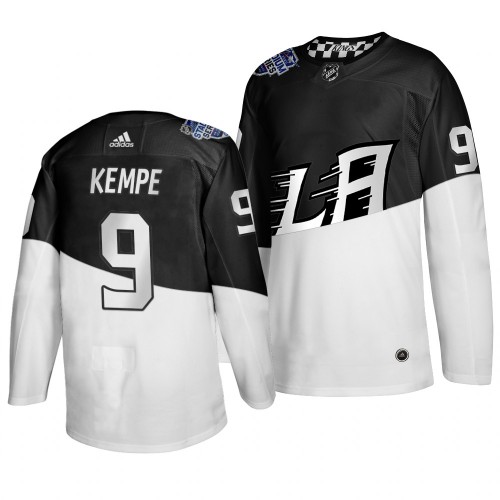 Adidas Los Angeles Los Angeles Kings #9 Adrian Kempe Men's 2020 Stadium Series White Black Stitched Jersey Men's