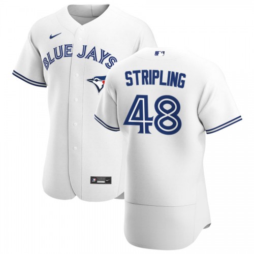 Toronto Toronto Blue Jays #48 Ross Stripling Men's White Home 2020 Authentic Player Jersey Men's