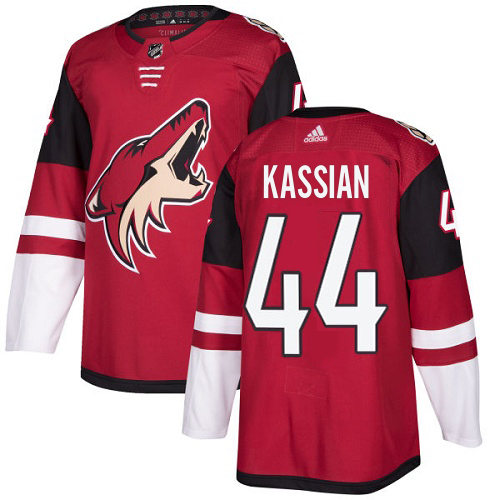 Adidas Coyotes #44 Zack Kassian Maroon Home Authentic Stitched Jersey