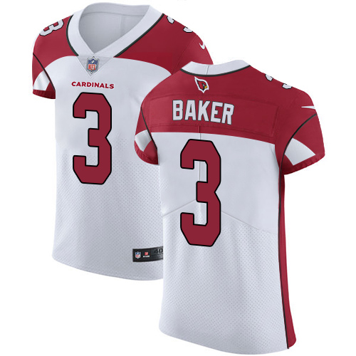 Cardinals #3 Budda Baker White Men's Stitched New Elite Jersey
