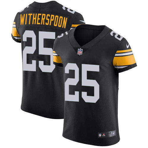Steelers #25 Ahkello Witherspoon Black Alternate Men's Stitched New Elite Jersey