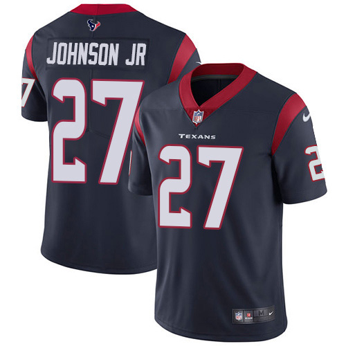 Houston Texans #27 Duke Johnson Jr Navy Blue Team Color Men's Stitched Vapor Untouchable Limited Jersey Men's