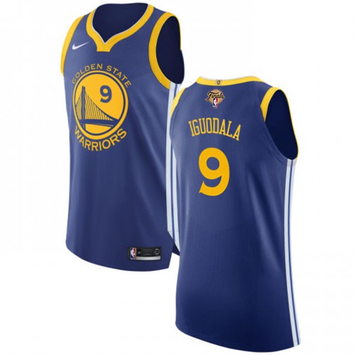 Golden State Warriors #9 Andre Iguodala Blue 2022 Finals Authentic Icon Edition Jersey Mens