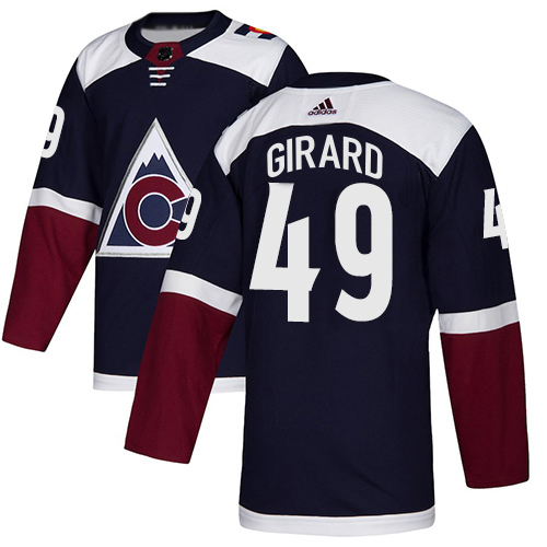 Adidas Colorado Avalanche #49 Samuel Girard Navy Alternate Authentic Stitched Jersey Men's