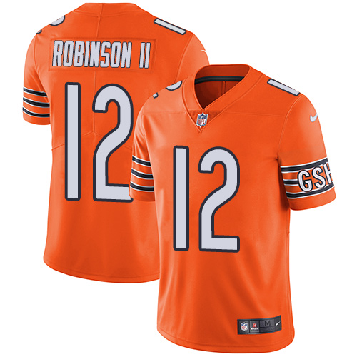 Chicago Bears #12 Allen Robinson II Orange Men's Stitched Limited Rush Jersey Men's
