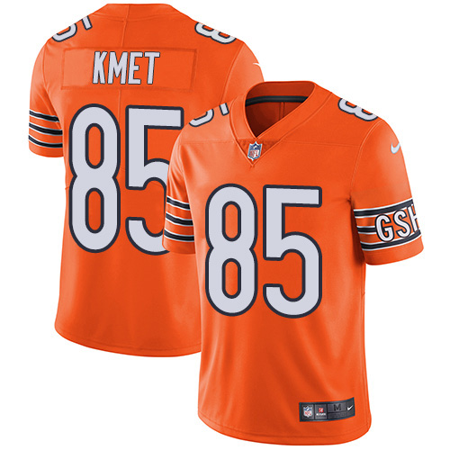 Chicago Bears #85 Cole Kmet Orange Men's Stitched Limited Rush Jersey Men's