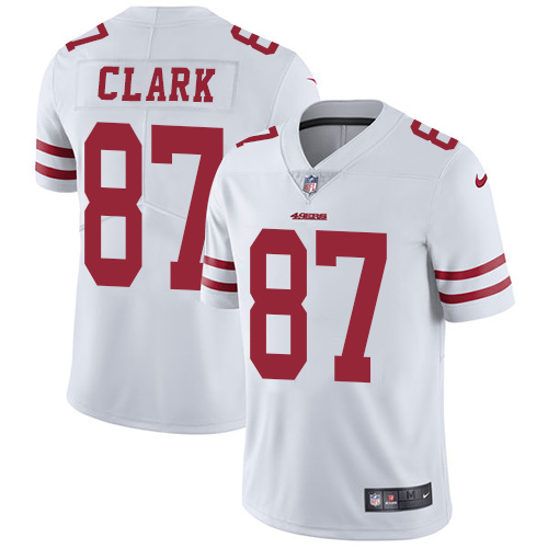 San Francisco 49ers #87 Dwight Clark White Men's Stitched Vapor Untouchable Limited Jersey Men's