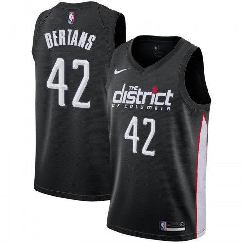Washington Wizards #42 Davis Bertans Black Youth Swingman City Edition 2018/19 Jersey Youth