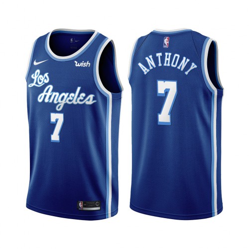 Los Angeles Los Angeles Lakers #7 Carmelo Anthony Blue 2019-20 Classic Edition Stitched Jersey Mens
