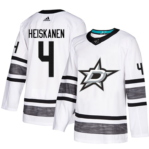 Adidas Dallas Stars #4 Miro Heiskanen White Authentic 2019 All-Star Stitched Jersey Men's