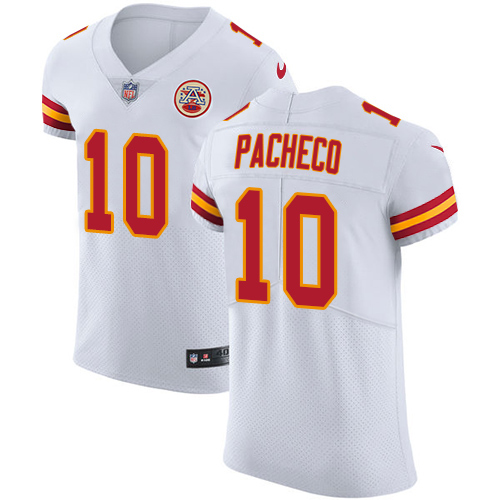 Chiefs #10 Isiah Pacheco White Men's Stitched Vapor Untouchable Elite Jersey