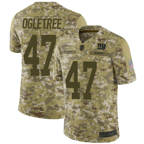 New York Giants #47 Alec Ogletree Camo Youth Stitched Limited 2018 Salute to Service Jersey Youth