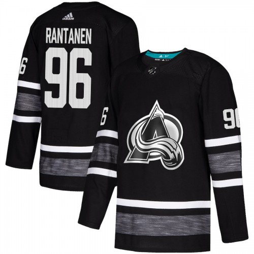 Adidas Colorado Avalanche #96 Mikko Rantanen Black Authentic 2019 All-Star Stitched Jersey Men's