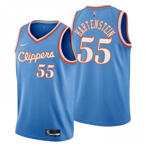 Los Angeles Los Angeles Clippers #55 Isaiah Hartenstein Mens Blue 2021/22 Swingman Jersey - City Edition Mens