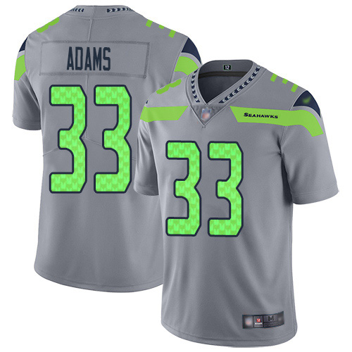 Seahawks #33 Jamal Adams Gray Youth Stitched Limited Inverted Legend Jersey