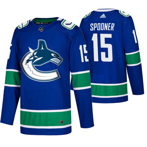 Men's Vancouver Vancouver Canucks #15 Ryan Spooner Adidas Blue 2019-20 Home Authentic Jersey Men's