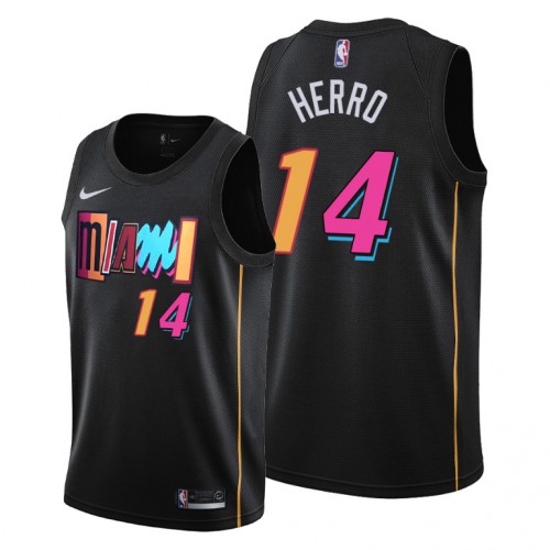 Miami Miami Heat #14 Tyler Herro Womens 2021-22 City Edition Black Jersey Womens