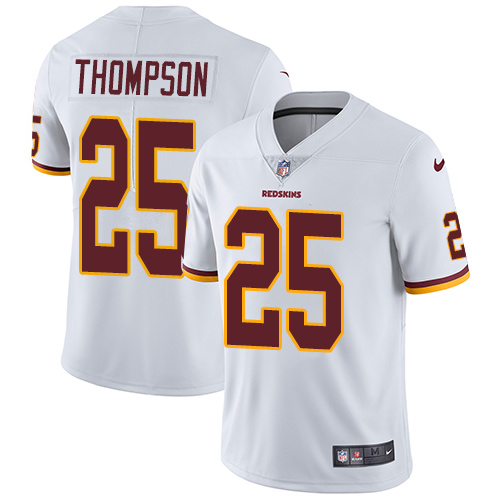 Washington Commanders #25 Chris Thompson White Men's Stitched Vapor Untouchable Limited Jersey Men's