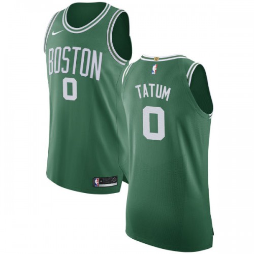 Boston Celtics #0 Jayson Tatum Green Authentic Icon Edition Jersey Mens