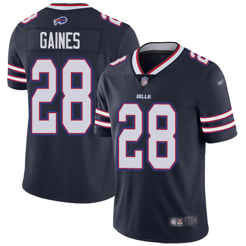 Buffalo Bills #28 E.J. Gaines Navy Men's Stitched Limited Inverted Legend Jersey Men's