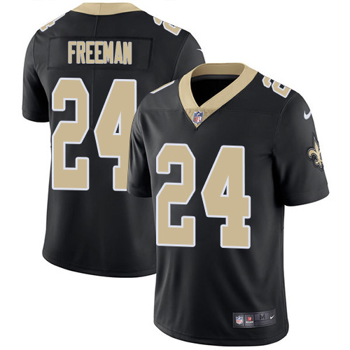 New Orleans Saints #24 Devonta Freeman Black Team Color Youth Stitched Vapor Untouchable Limited Jersey Youth