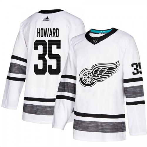 Adidas Detroit Red Wings #35 Jimmy Howard White Authentic 2019 All-Star Stitched Youth Jersey Youth