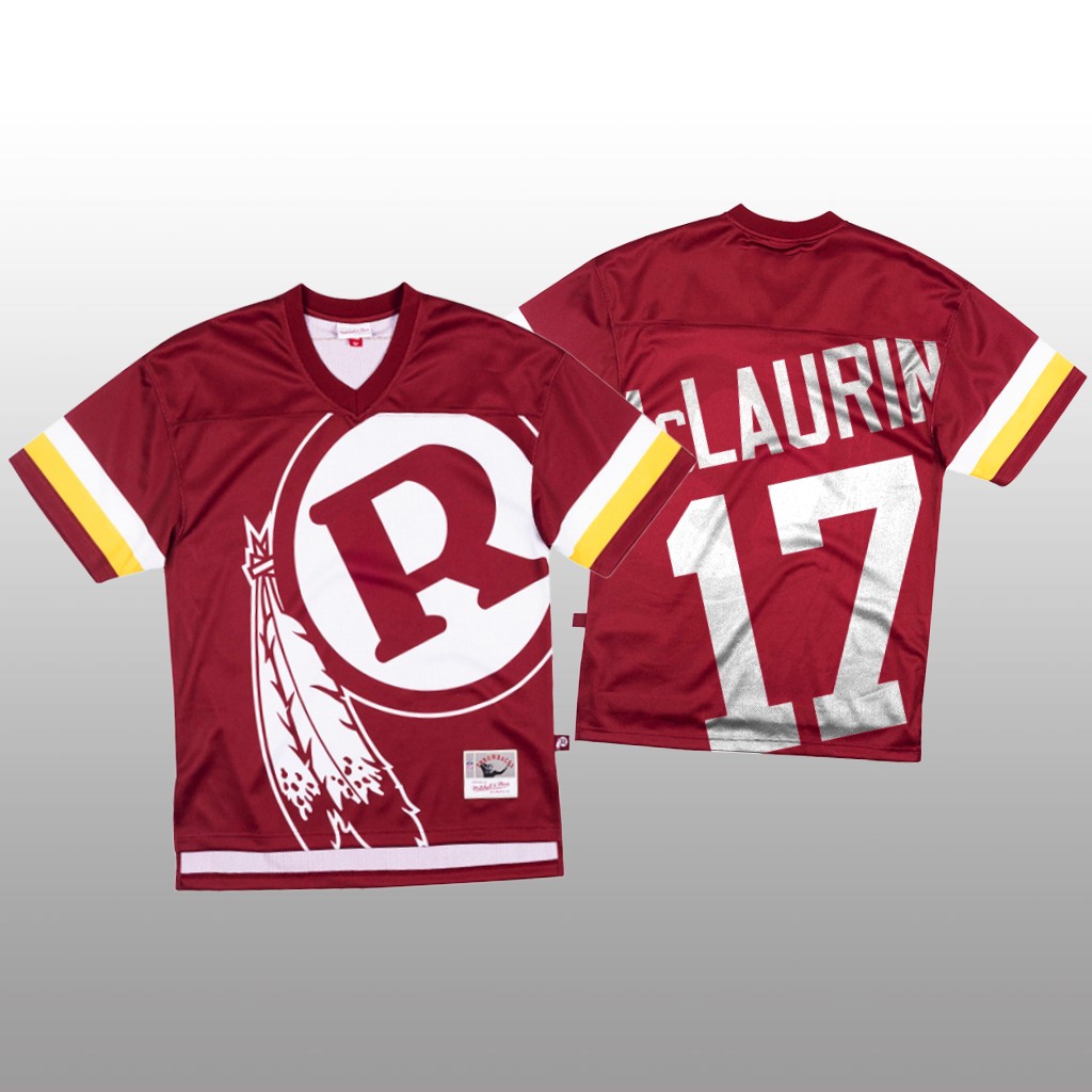 Washington Commanders #17 Terry McLaurin Red Men's Mitchell & Nell Big Face Fashion Limited Jersey