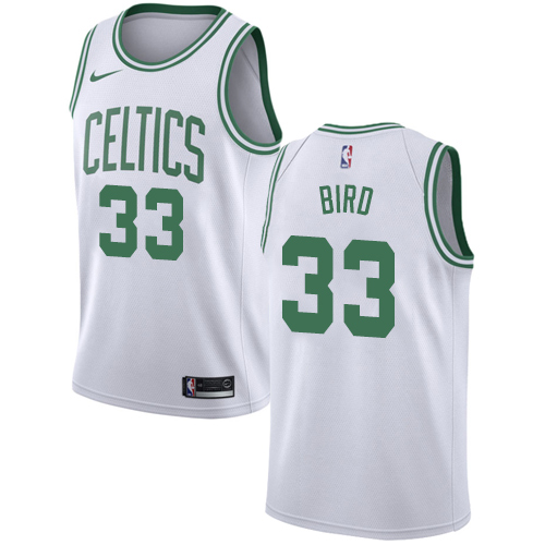 Boston Celtics #33 Larry Bird White Womens Swingman Association Edition Jersey Womens