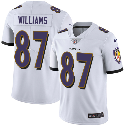 Baltimore Ravens #87 Maxx Williams White Youth Stitched Vapor Untouchable Limited Jersey Youth