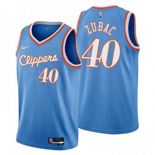 Los Angeles Los Angeles Clippers #40 Ivica Zubac Mens Blue 2021/22 Swingman Jersey - City Edition Mens