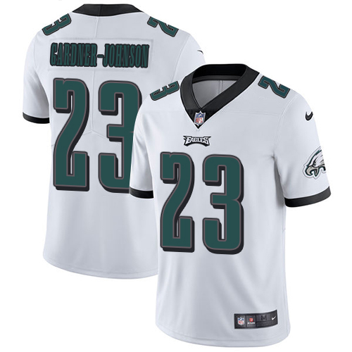 Eagles #23 C.J. Gardner-Johnson White Youth Stitched Vapor Untouchable Limited Jersey