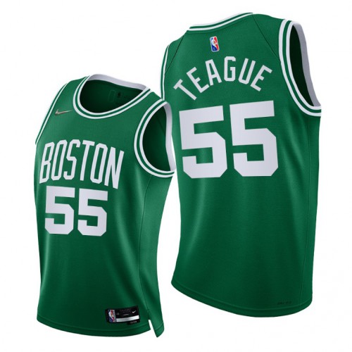 Boston Celtics #55 Jeff Teague Womens 2021-22 75th Diamond Anniversary Jersey Green Womens