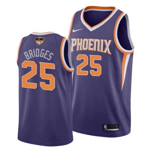 Phoenix Suns #25 Mikal Bridges Youth 2021 Finals Bound Swingman Icon Edition Jersey Purple Youth