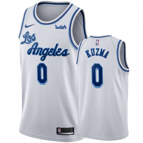 Los Angeles Lakers #0 Kyle Kuzma White 2019-20 Hardwood Classic Edition Stitched Jersey Mens