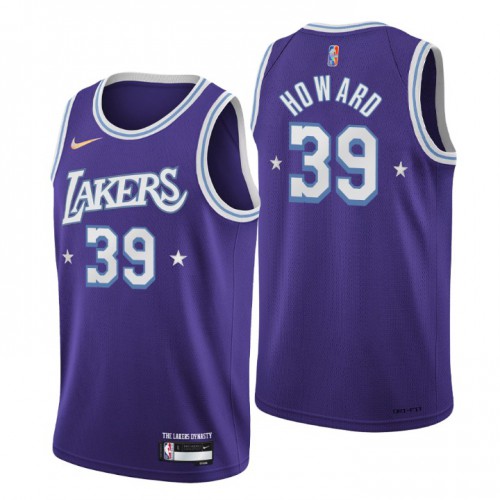 Los Angeles Los Angeles Lakers #39 Dwight Howard Mens Purple 2021/22 Swingman Jersey - City Edition Mens