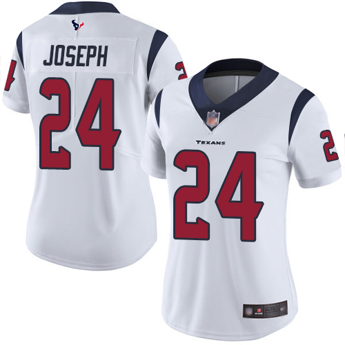 Houston Texans #24 Johnathan Joseph White Women's Stitched Vapor Untouchable Limited Jersey Womens