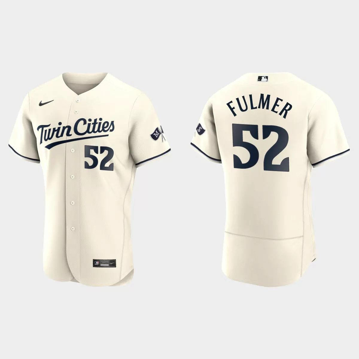 Minnesota Twins #52 Michael Fulmer Men's 2023 Authentic Jersey - Cream