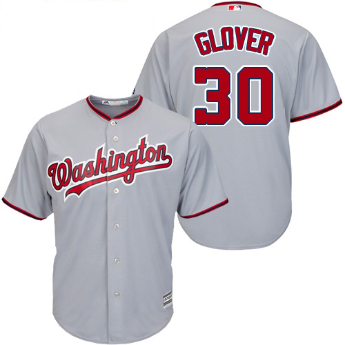 Washington Nationals #30 Koda Glover Grey New Cool Base Stitched Youth Jersey Youth