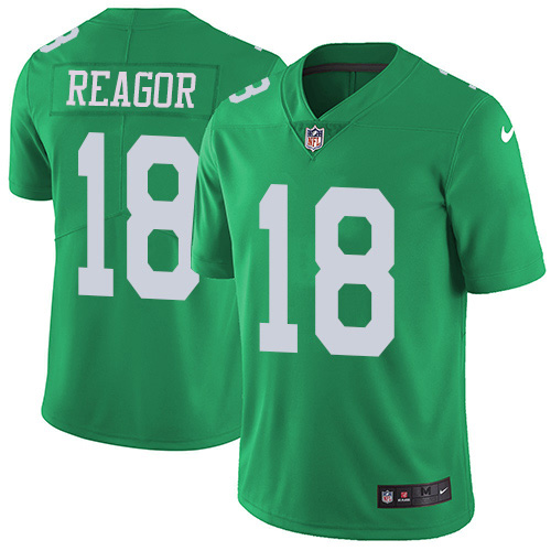 Philadelphia Eagles #18 Jalen Reagor Green Men's Stitched Limited Rush Jersey Men's