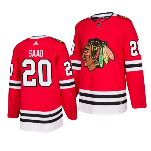 Chicago Chicago Blackhawks #20 Brandon Saad 2019-20 Adidas Authentic Home Red Stitched Jersey Men's