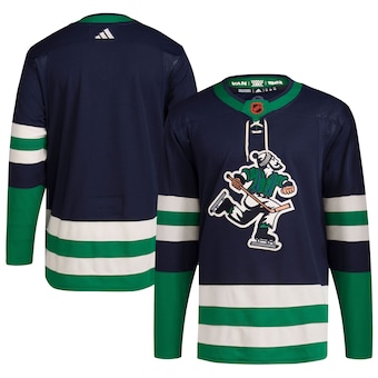 Vancouver Canucks Blank Men's Adidas Reverse Retro 2.0 Authentic Player Jersey - Navy