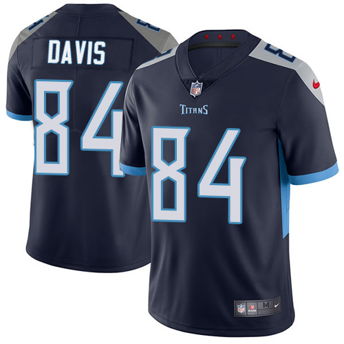 Tennessee Titans #84 Corey Davis Navy Blue Team Color Youth Stitched Vapor Untouchable Limited Jersey Youth